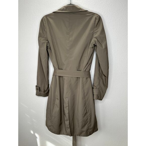 Loro Piana Storm System Khaki Button Front Belted Trench Coat 38 / 6 - Picture 10 of 13